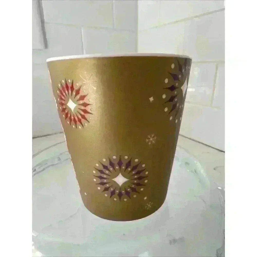 2006 Starbucks NOEL Gold Christmas Holiday Coffee Mug 14 oz